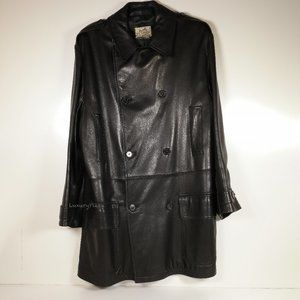 Amazing Hermes Black Leather Coat Rare Retail $8500